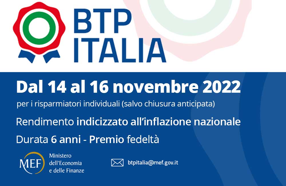 BTP Italia novembre 2022